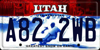 UT license plate A822WB