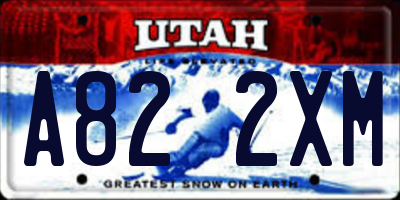 UT license plate A822XM