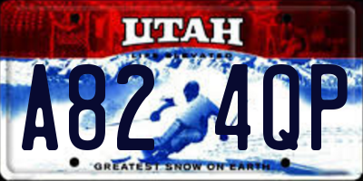 UT license plate A824QP