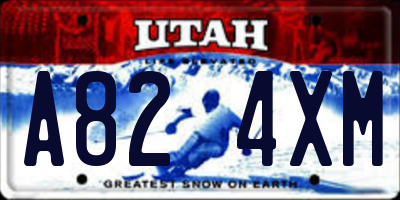 UT license plate A824XM