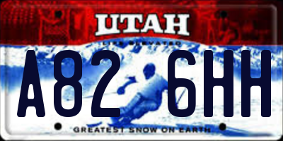 UT license plate A826HH
