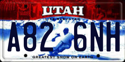 UT license plate A826NH