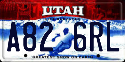 UT license plate A826RL