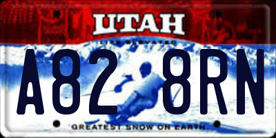 UT license plate A828RN