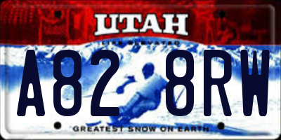 UT license plate A828RW