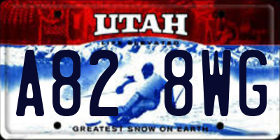 UT license plate A828WG