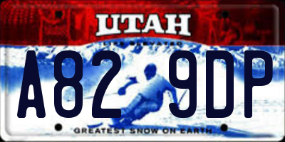 UT license plate A829DP