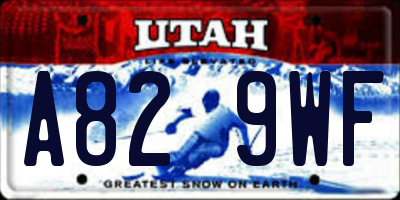 UT license plate A829WF