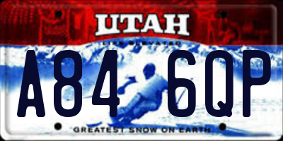 UT license plate A846QP
