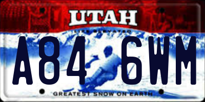 UT license plate A846WM