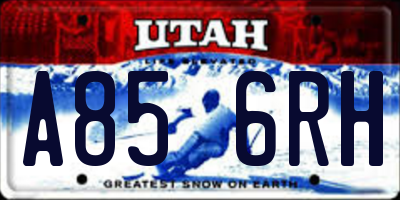 UT license plate A856RH