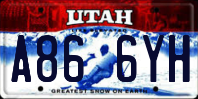 UT license plate A866YH