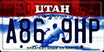 UT license plate A869HP