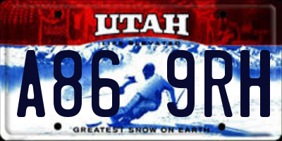 UT license plate A869RH