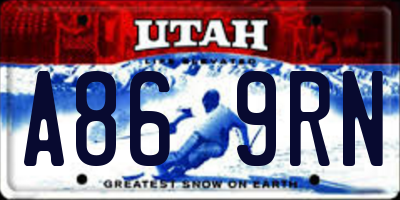 UT license plate A869RN