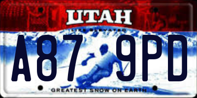 UT license plate A879PD