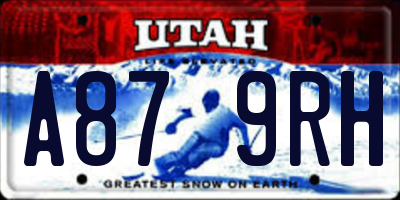 UT license plate A879RH