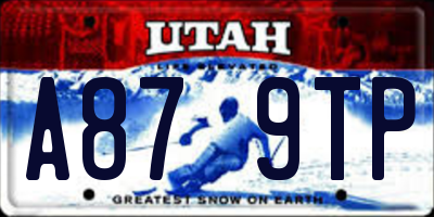 UT license plate A879TP