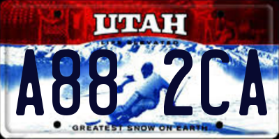 UT license plate A882CA