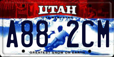 UT license plate A882CM