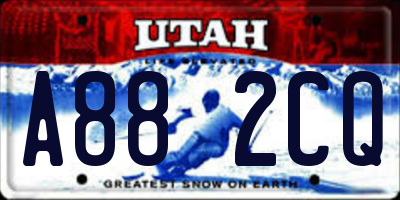 UT license plate A882CQ