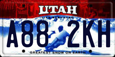 UT license plate A882KH