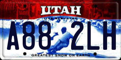 UT license plate A882LH