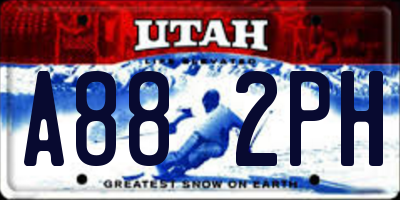 UT license plate A882PH