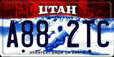 UT license plate A882TC