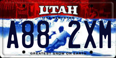 UT license plate A882XM