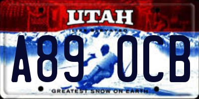 UT license plate A890CB