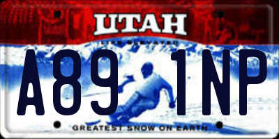 UT license plate A891NP