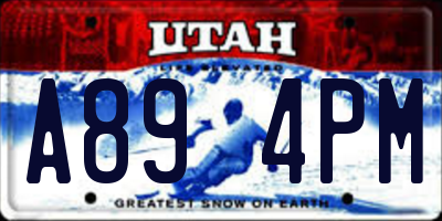 UT license plate A894PM
