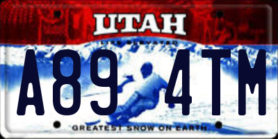 UT license plate A894TM
