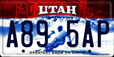 UT license plate A895AP