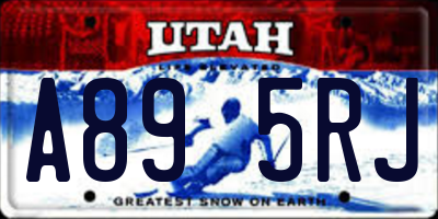 UT license plate A895RJ