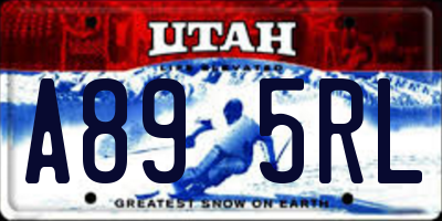 UT license plate A895RL