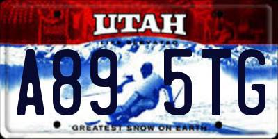 UT license plate A895TG