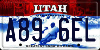 UT license plate A896EL