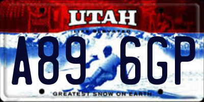 UT license plate A896GP