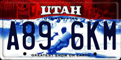 UT license plate A896KM