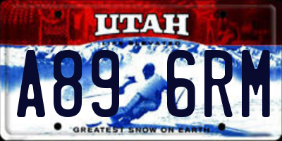 UT license plate A896RM