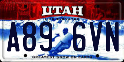 UT license plate A896VN