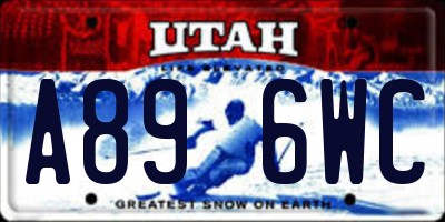 UT license plate A896WC
