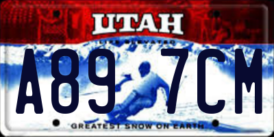 UT license plate A897CM