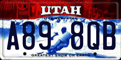 UT license plate A898QB