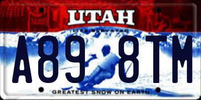 UT license plate A898TM