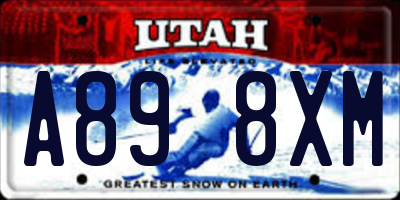 UT license plate A898XM