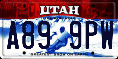 UT license plate A899PW