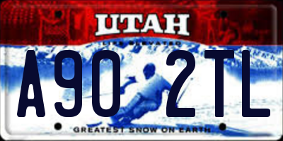UT license plate A902TL